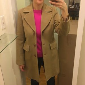 Classy Laundry by Shelli Segal Wool Camel Coat